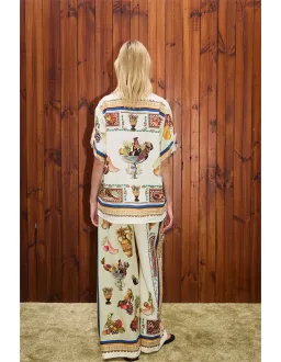 Alemais Mercado Shirt Multi Print Size for rent on The Volte - image 3