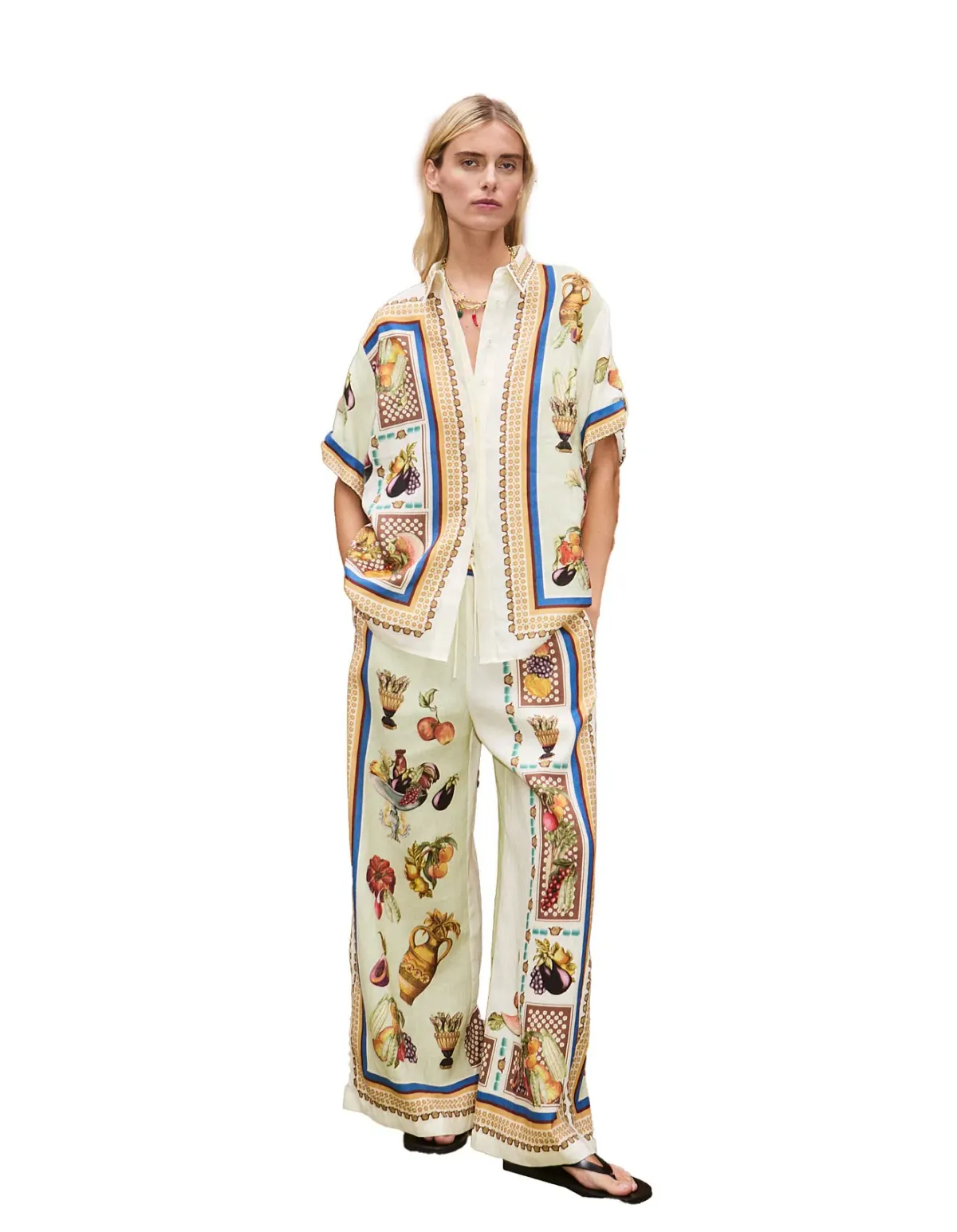 Alemais Mercado Shirt Multi Print Size - Image 1