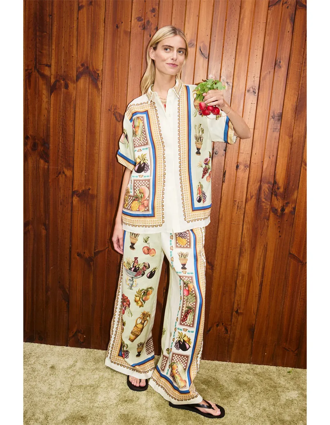 Alemais Mercado Shirt Multi Print Size for rent on The Volte - main image