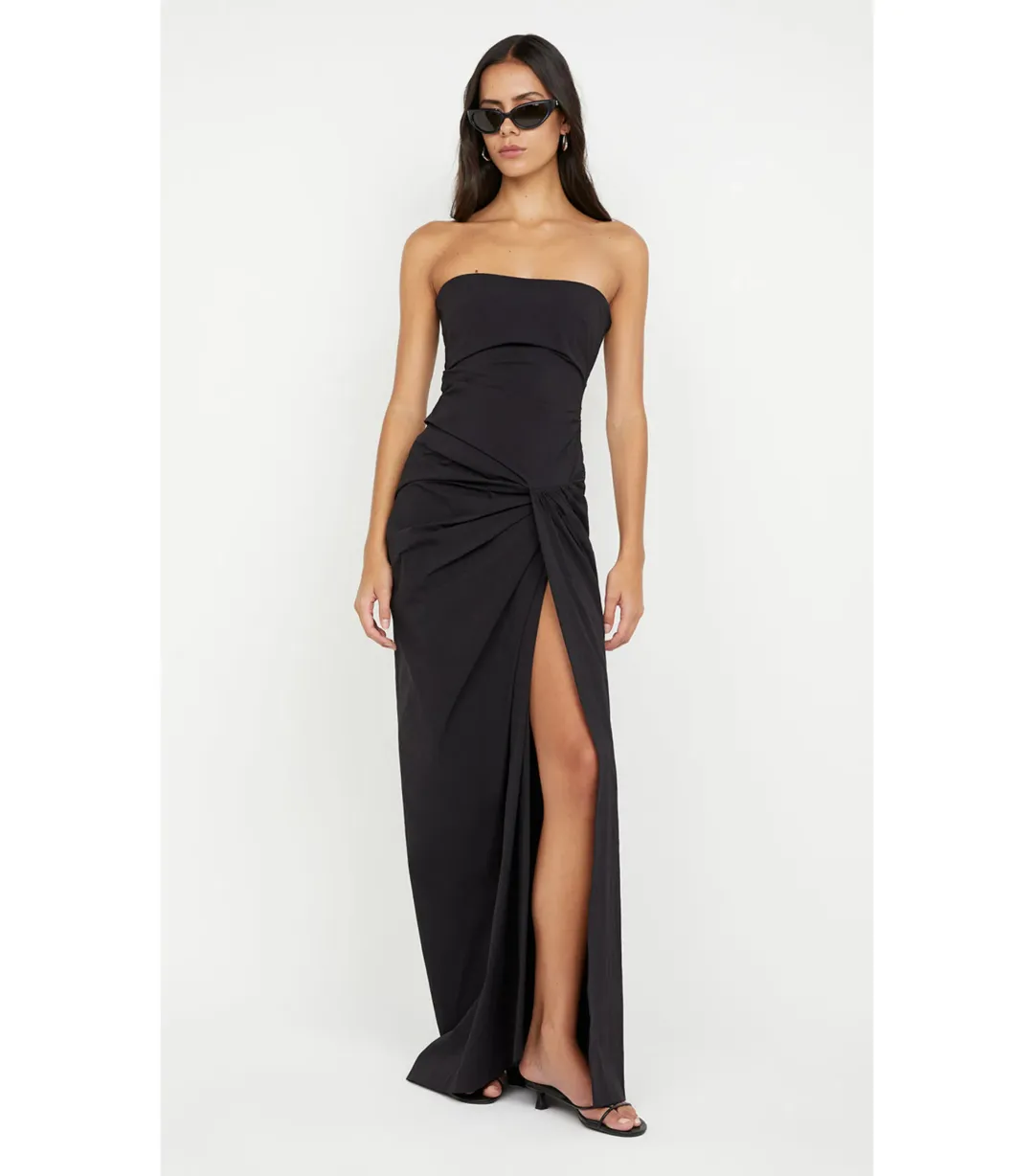 Bec & Bridge Domenic Strapless Dress Black Size AU 6 for rent on The Volte - main image