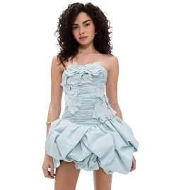 Aje Splendour Mini Dress Blue Size 8 for rent on The Volte - image 1