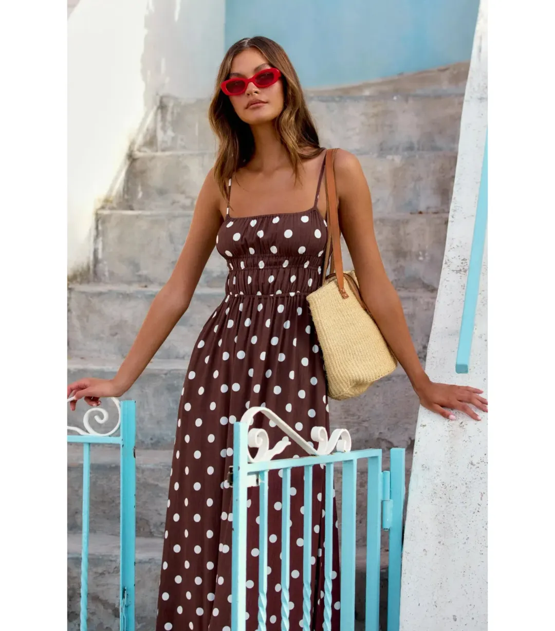 Mister Zimi Gigi Maxi Dress in Cookies and Cream Print Size AU 10 for rent on The Volte - main image