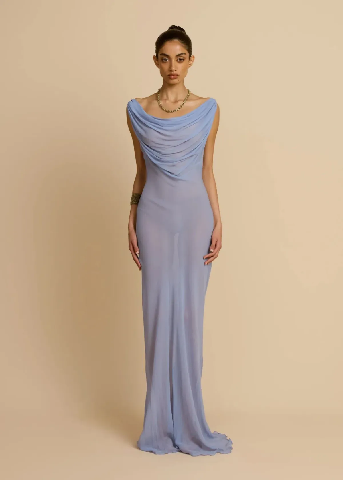 Arcina Ori Jordana Floor Length Dress in Blue Size M / AU 10 - Image 1