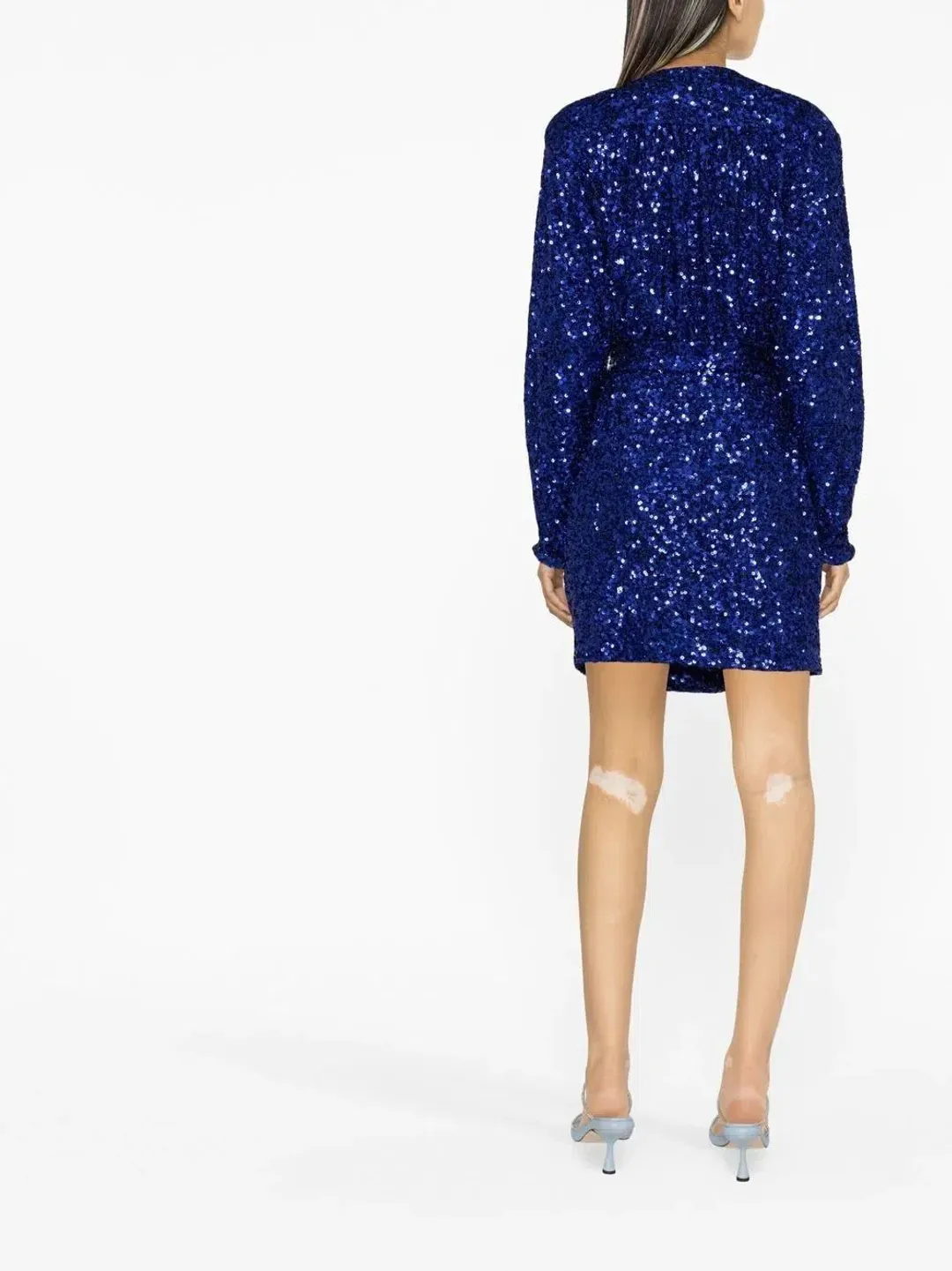 Rotate By Birger Christensen Sequinned Blue Mini Size 10 for rent on The Volte - main image