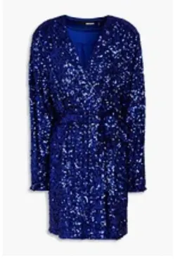 Rotate By Birger Christensen Sequinned Blue Mini Size 10 for rent on The Volte - image 3