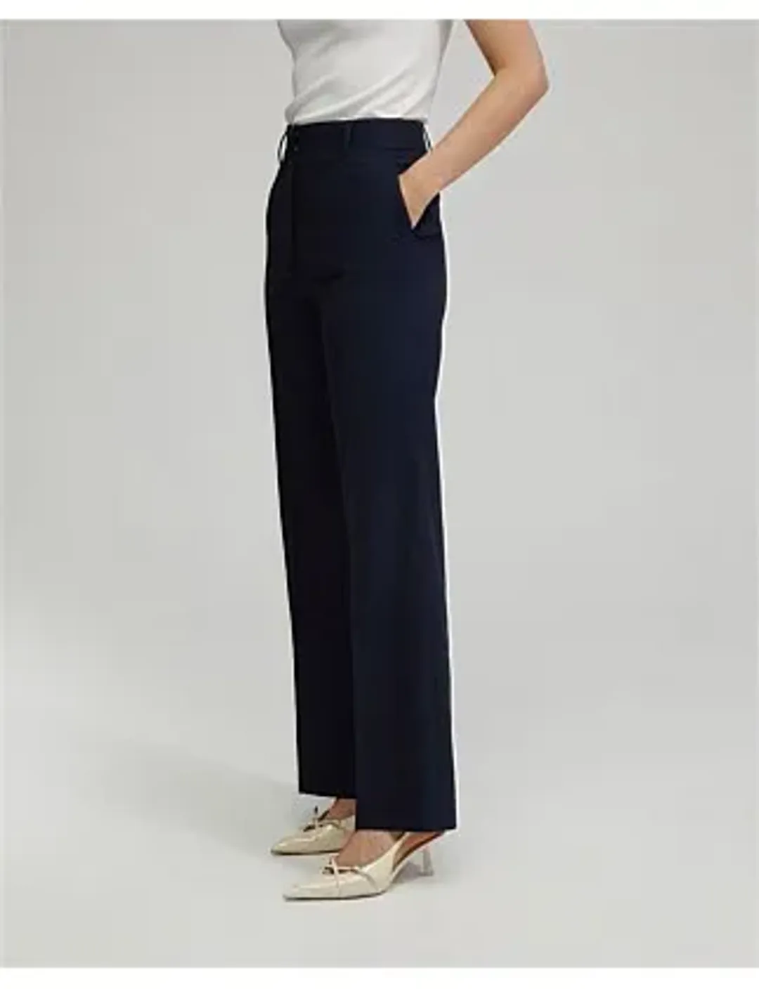 Oxford Lydia Wool Stretch Suit Trousers Navy for rent on The Volte - main image