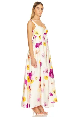 Acler Sandgate Maxi Dress Almond Poppy Size AU 6 for rent on The Volte - image 2