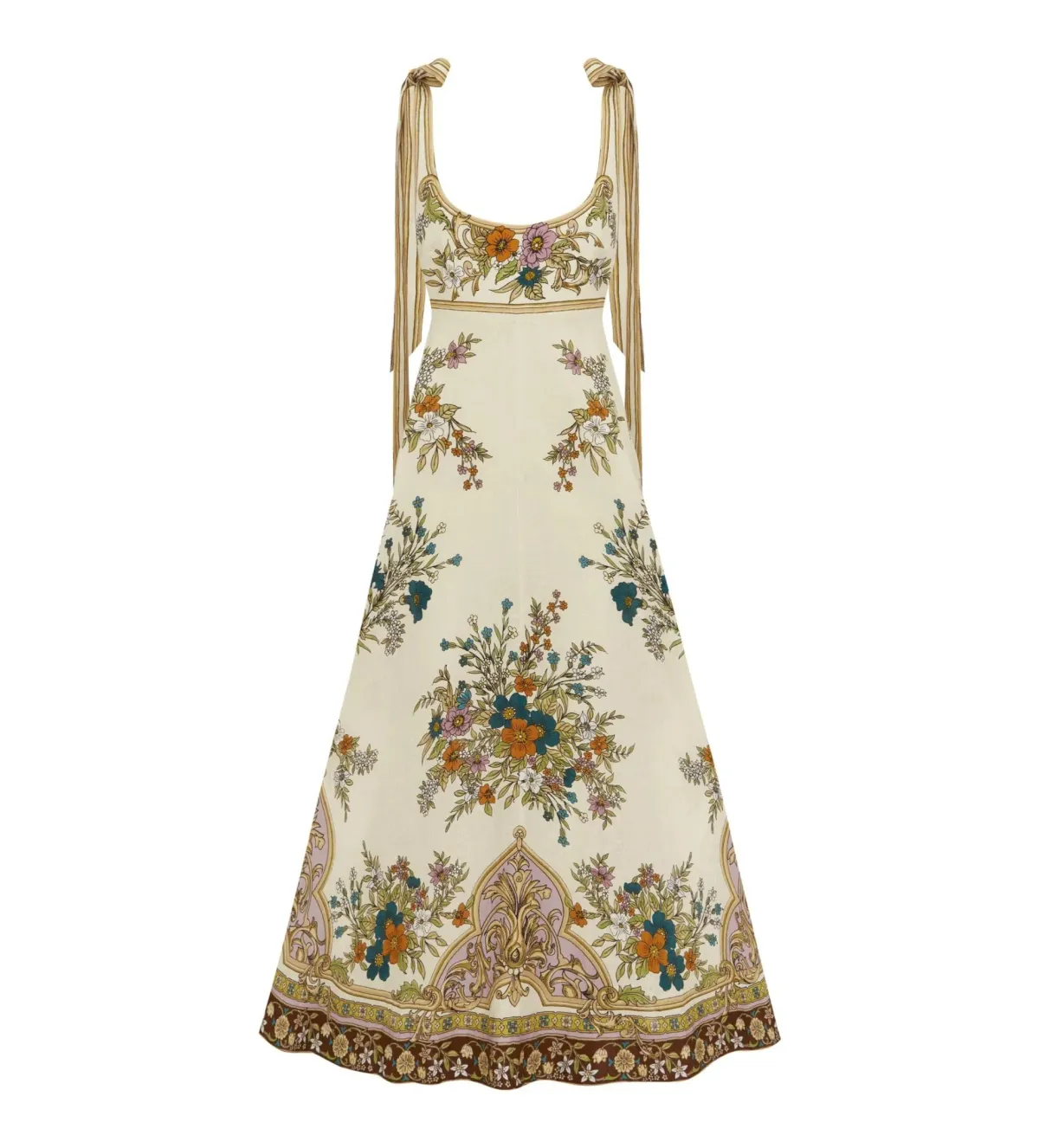 Alemais Antoinette Ballet Midi Sundress Cream Floral Size AU 8 - Image 7