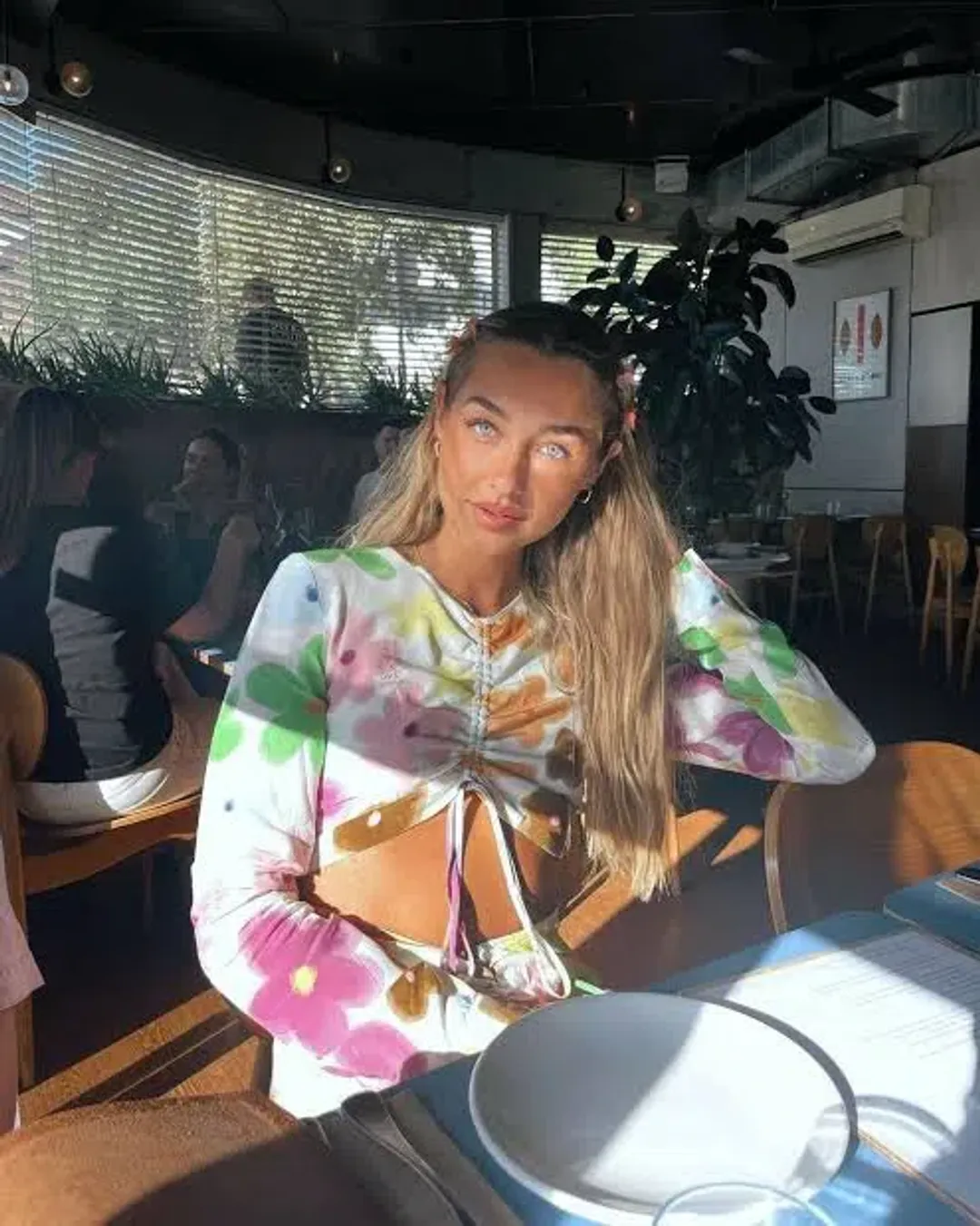 With Jean Hermana Dress Viola Tricolour Size 6 for rent on The Volte - main image