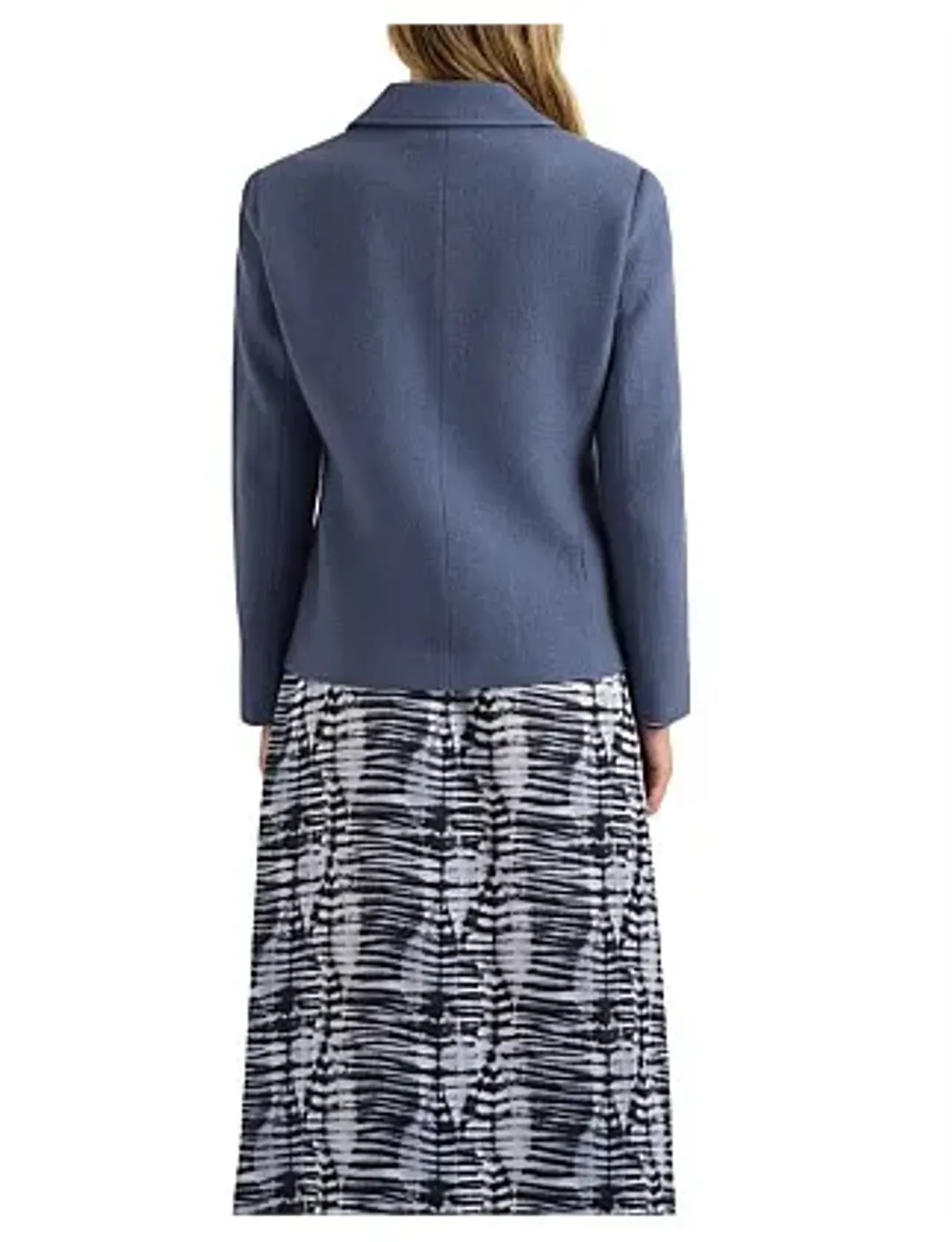 David Lawrence Brandon Felted Wool Jacket in Slate Grey Size 4/XXS for rent on The Volte - main image