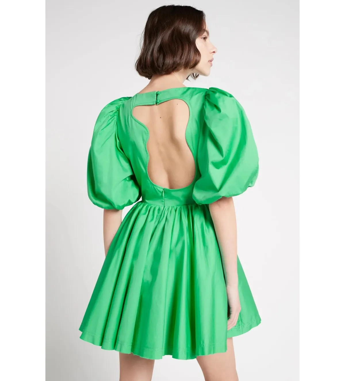 Aje Colette Abstract Cut Out Mini Dress Green Size AU 10 - Image 6