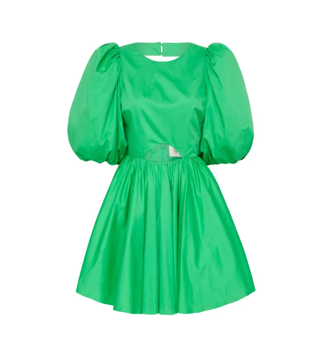 Aje Colette Abstract Cut Out Mini Dress Green Size AU 10 for rent on The Volte - main image
