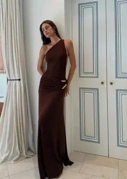 Ance Gria Gaia Gown Brown Size AU 8 for rent on The Volte - image 4