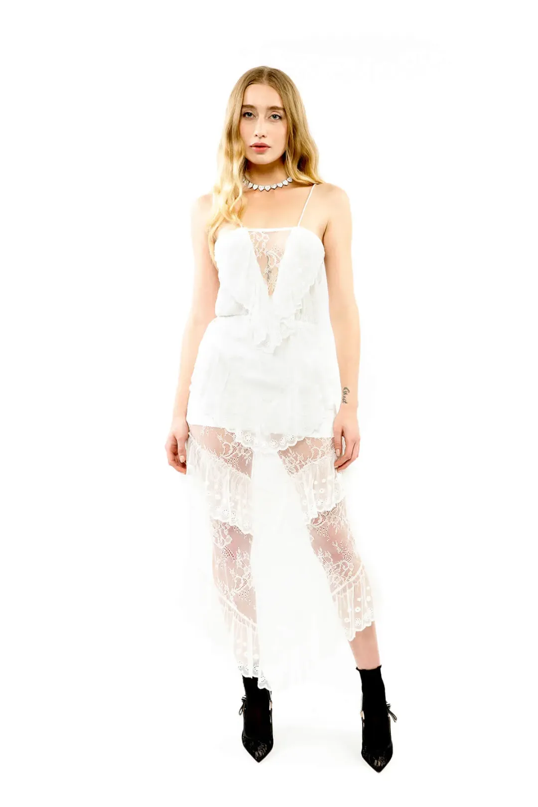 Alice By Alice Mccall Wilde Dress White Size AU 10 for rent on The Volte - main image