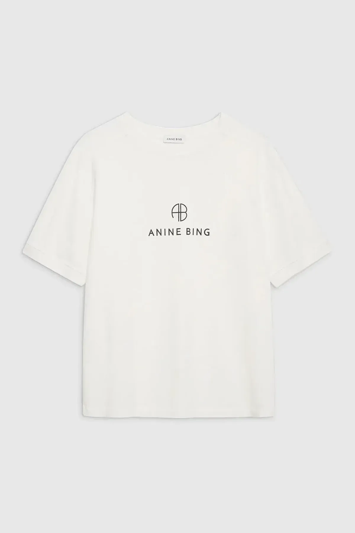 Anine Bing Jaylin Ab Monogram T Shirt Ivory One Size - Image 2
