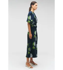 Oroton Snowdrop Print Midi Dress North Sea Size 14 for rent on The Volte - image 3