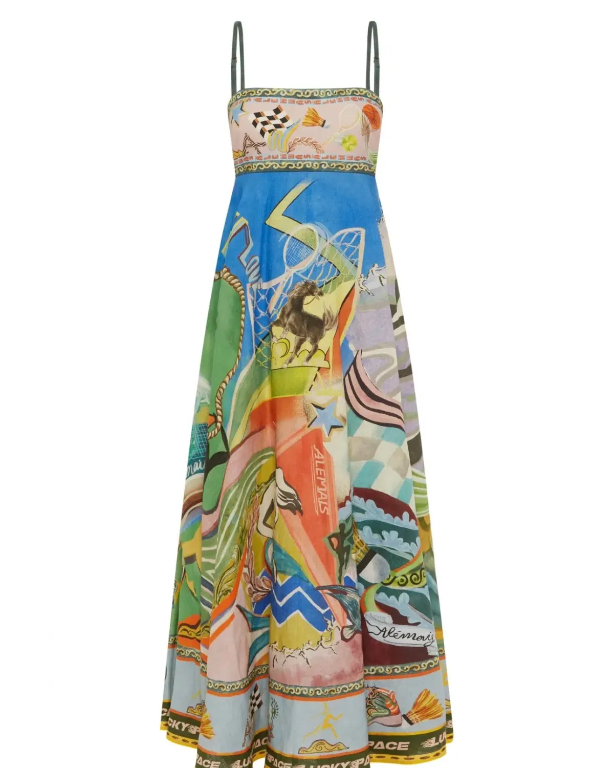 Alemais Lucky Pace Sundress Multi Print Size 12 - Image 5
