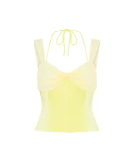 I am Delilah Scarlett Corset & Maxi Skirt Set in Butter Yellow Size S (AU 8) for rent on The Volte - image 5