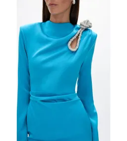 Rachel Gilbert Henrietta Midi Dress in Blue Size AU6 for rent on The Volte - image 3