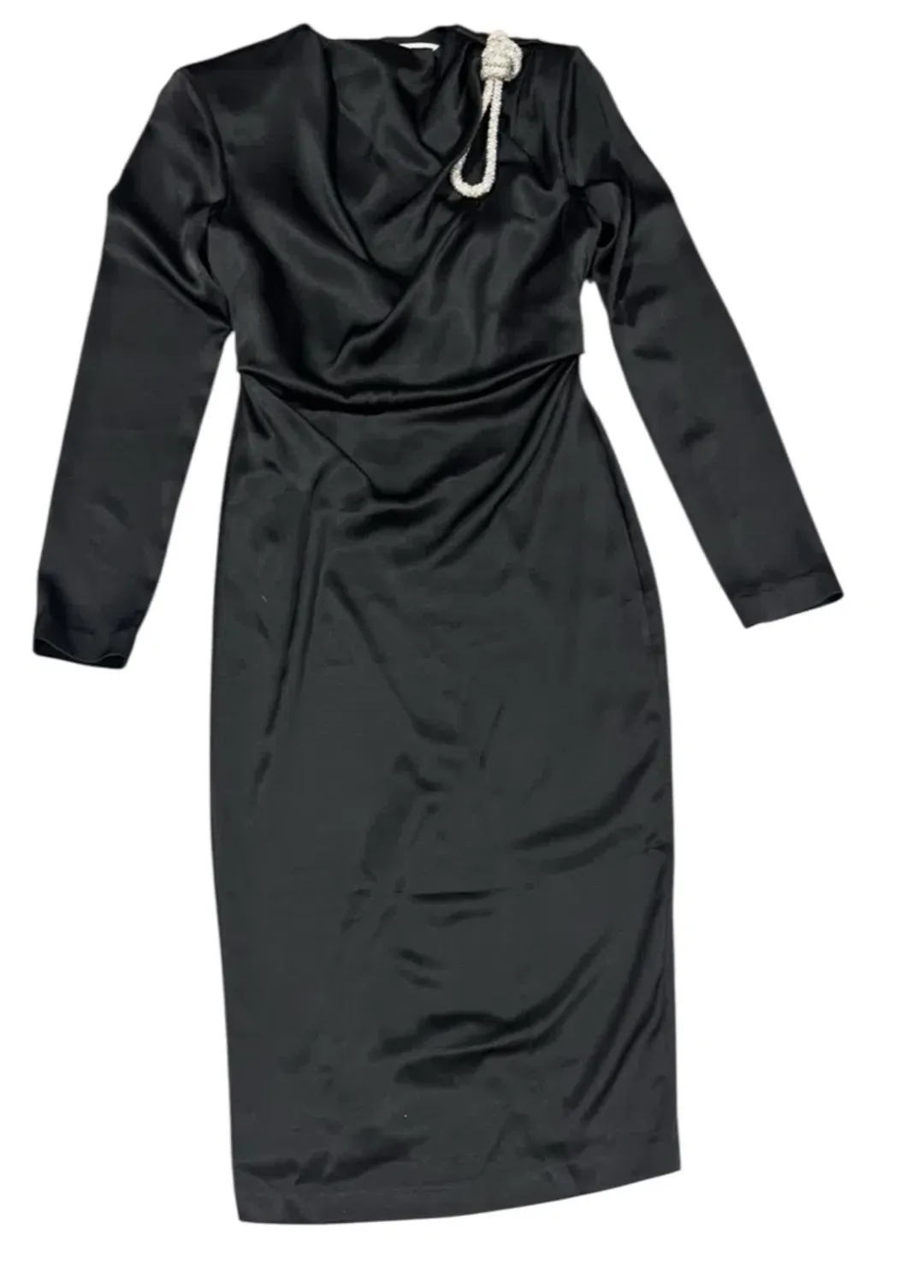 Rachel Gilbert Henrietta Midi Dress Black Size AU 12 for rent on The Volte - main image