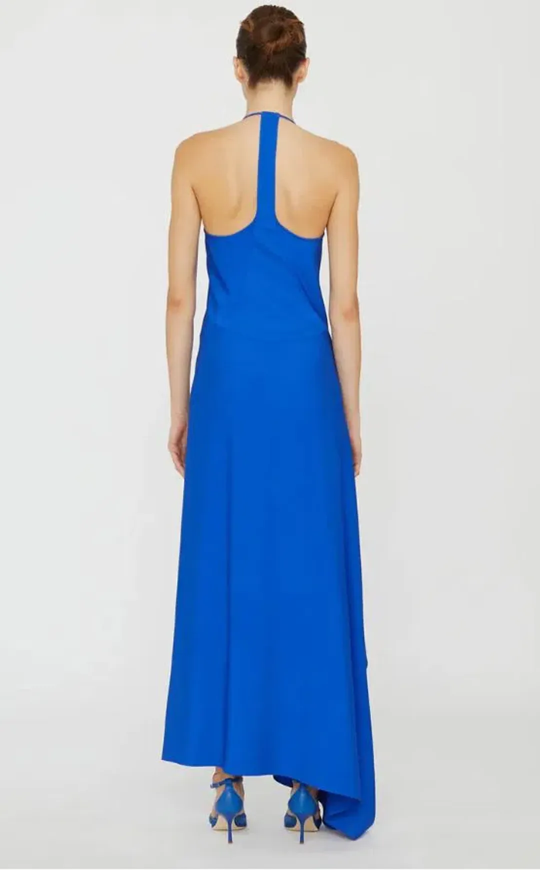 Christopher Esber Floating Split Dress Yves Blue Size 8 for rent on The Volte - main image