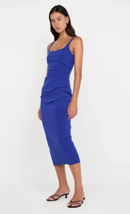 Bec + Bridge Karina Tuck Midi Dress Sapphire in Blue Size 8 for rent on The Volte - image 2