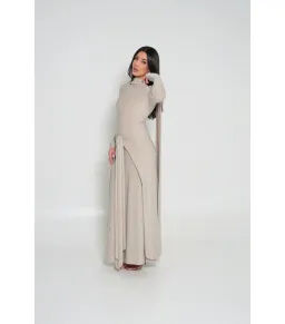 Alaía Muse Elara Maxi Dress Champagne Size S / AU 8 for rent on The Volte - image 5
