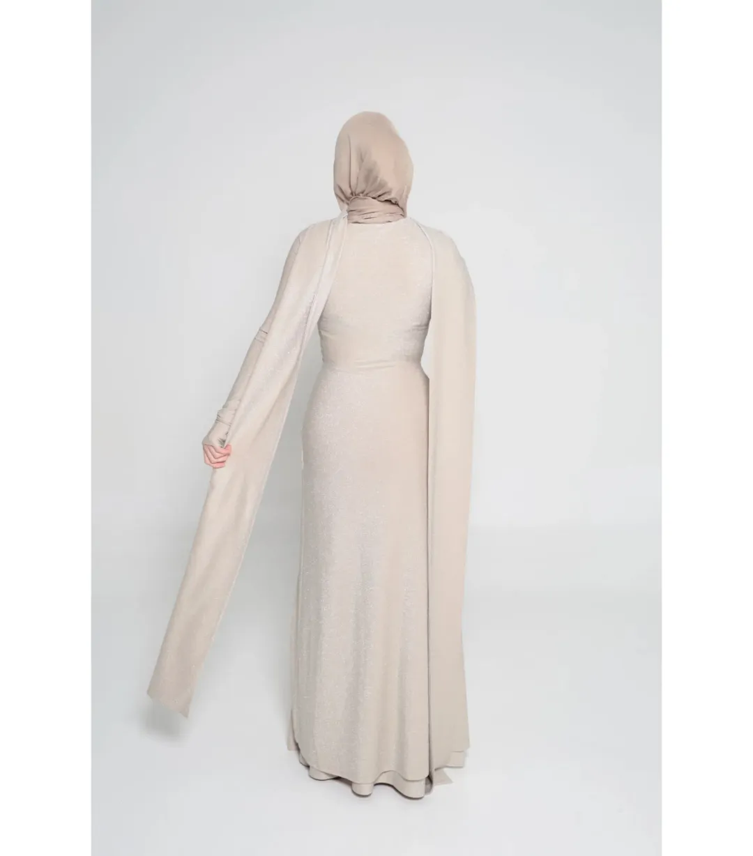 Alaía Muse Elara Maxi Dress Champagne Size S / AU 8 for rent on The Volte - main image
