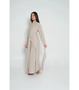 Alaía Muse Elara Maxi Dress Champagne Size S / AU 8 for rent on The Volte - image 6