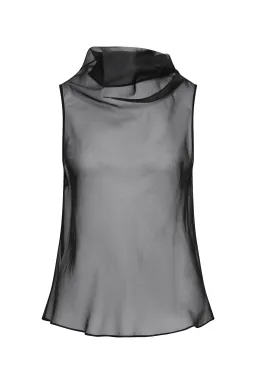 BIANCA SPENDER BLACK ORGANZA CEZANNE TOP SIZE 6/XS for rent on The Volte - image 10