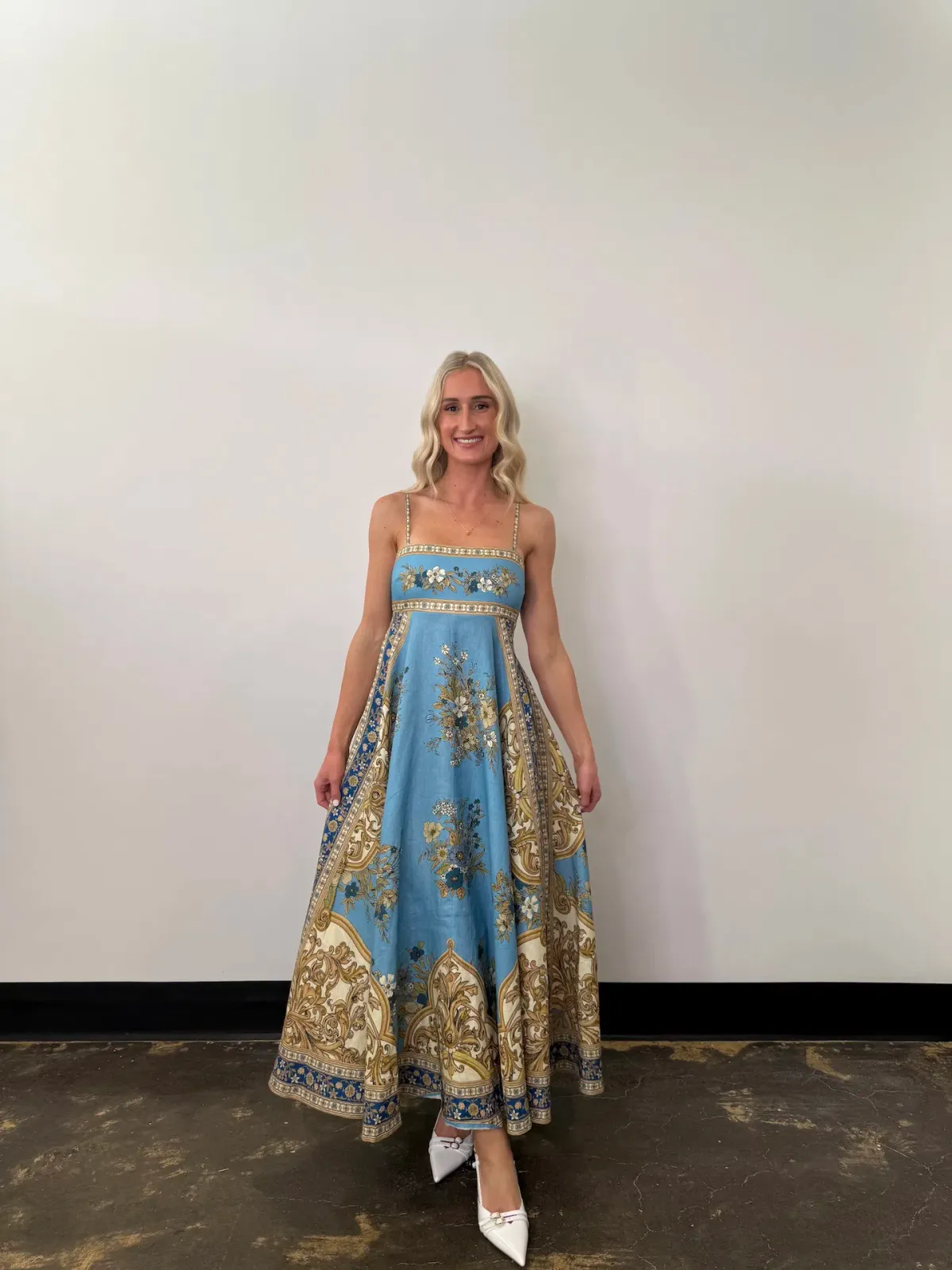 Alemais X La Sirena Exclusive Cassie Sundress Maxi Dress Print Size 10 - Image 2