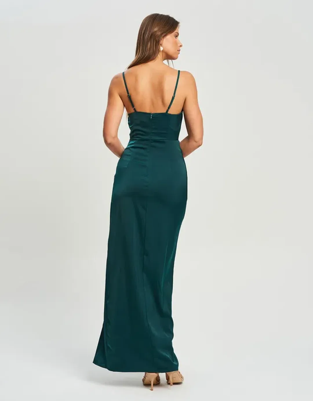 Chancery Lyra Midi Dress Green Size AU 10 for rent on The Volte - main image