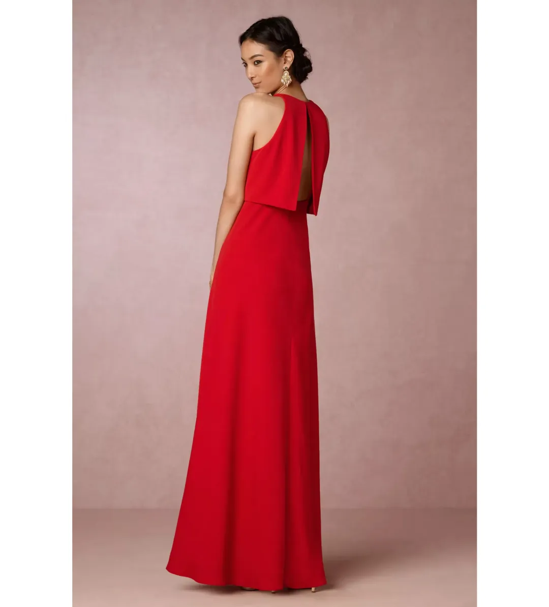 Jill Stuart Iva Crepe Maxi Dress in Red Size AU 10 for rent on The Volte - main image