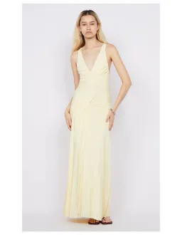 Bec & Bridge Greta Gown Maxi Dress in Butter Size AU 6 for rent on The Volte - image 1