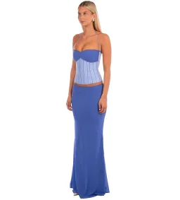 I Am Delilah Angelina Corset & Maxi Skirt in Bluebell Size S / AU 8 for rent on The Volte - image 2