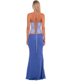 I Am Delilah Angelina Corset & Maxi Skirt in Bluebell Size S / AU 8 for rent on The Volte - image 3