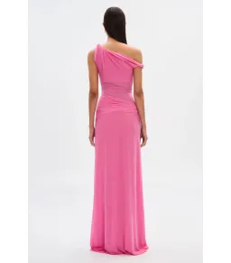 MISHA Sisal Mesh Maxi Dress Orchid Pink Size 10/M for rent on The Volte - image 5