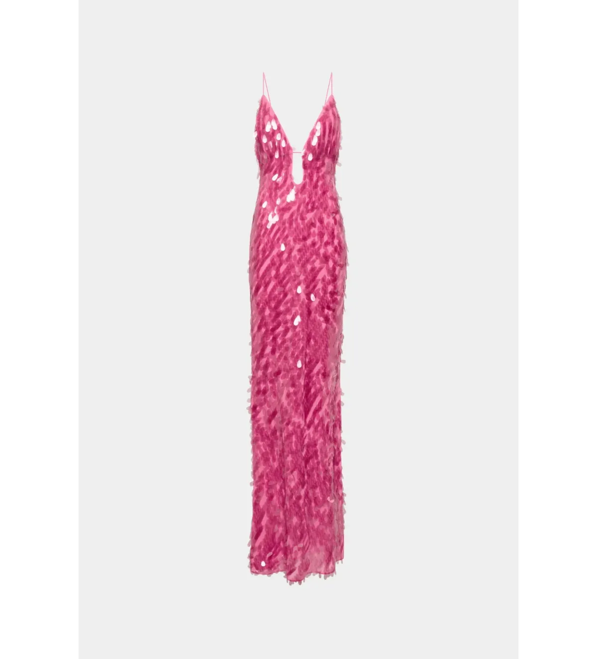 MISHA Sapphire Sequin Maxi Dress Fuchsia Pink Size 8/S - Image 4