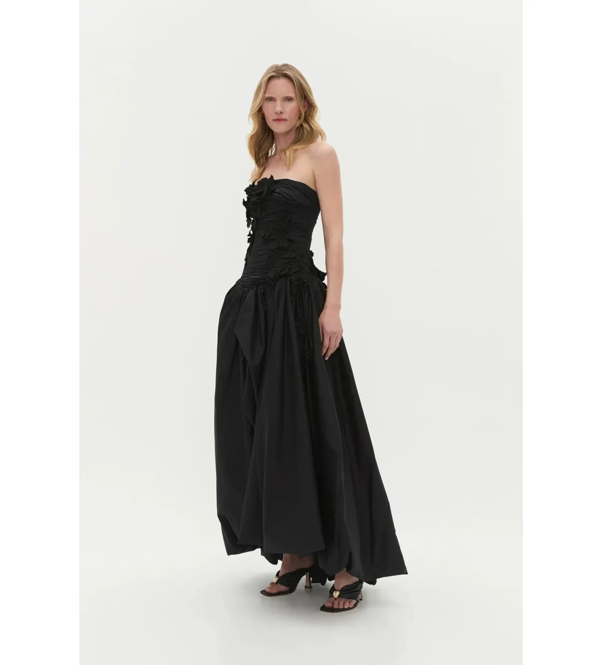 Aje Splendour Flower Gown Black Size AU 8 - Image 2