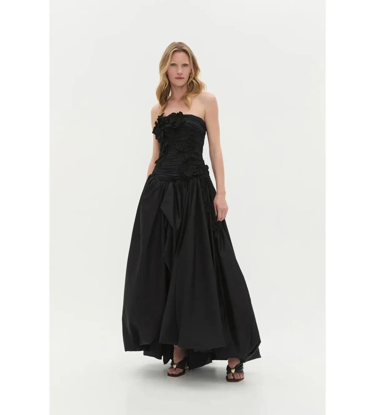 Aje Splendour Flower Gown Black Size AU 8 - Image 1