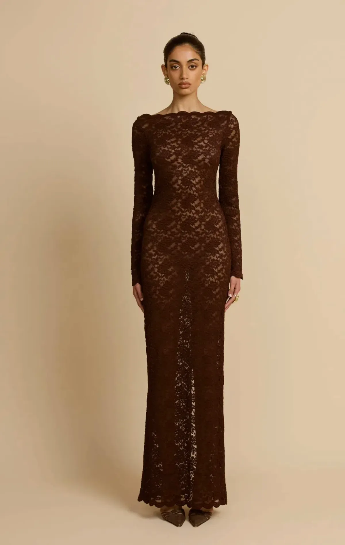 Arcina Ori Monet Gown Brown Size AU 8 - Image 1