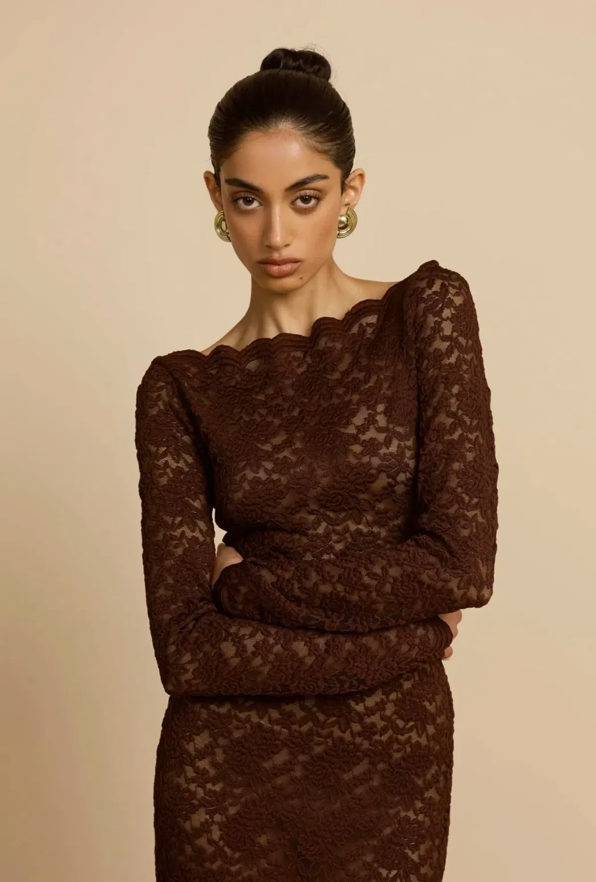 Arcina Ori Monet Gown Brown Size AU 8 - Image 2