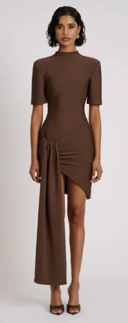 Eliya The Label Eloise Dress Brown XL/AU14 for rent on The Volte - image 1