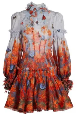 Zimmermann Botanica Wildflower Mini Dress Multi Size 2 /AU 12 for rent on The Volte - image 4