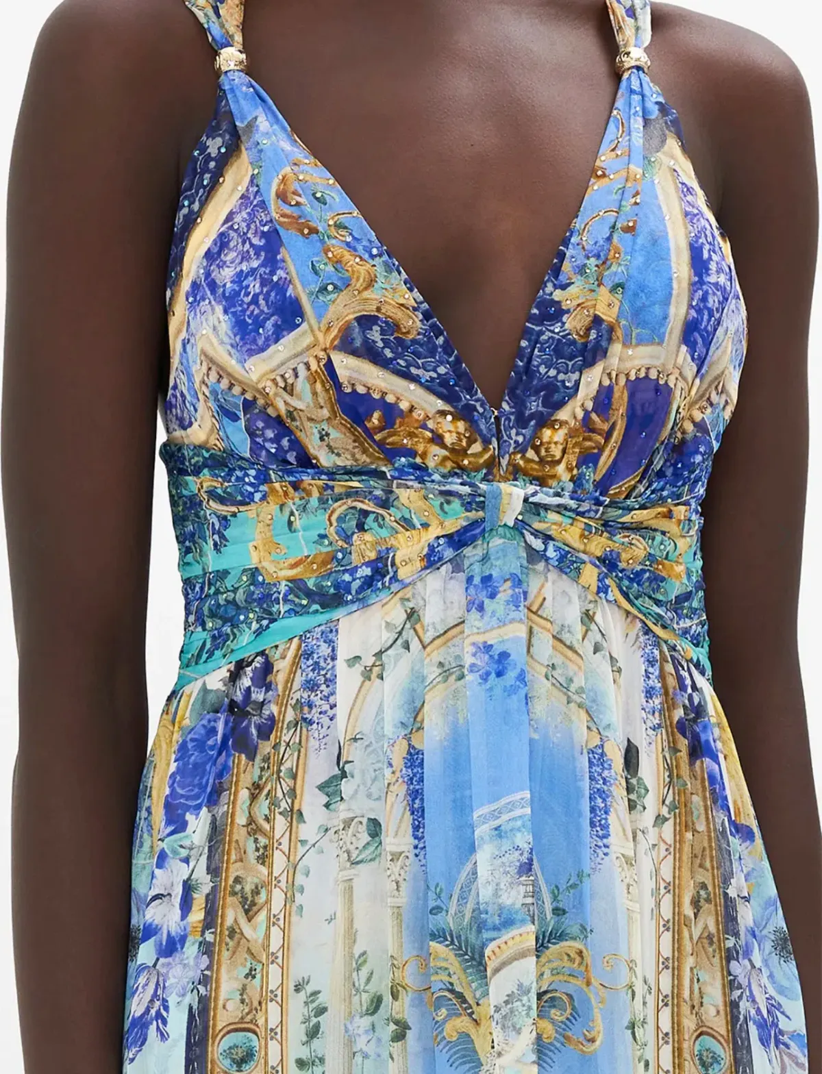 Camilla Views of Vesuvius Dress Blue Size 8 - Image 3