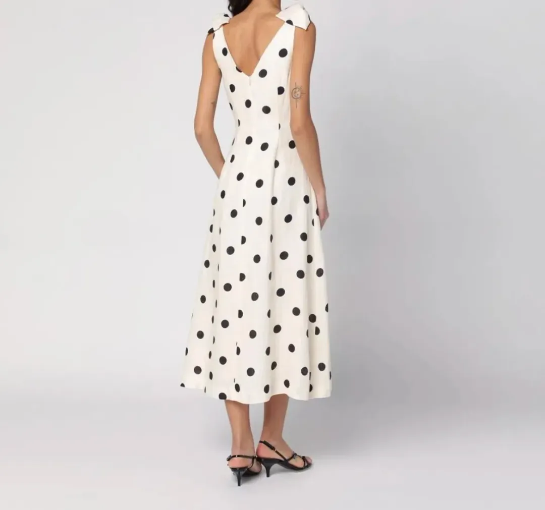 Zimmermann Crush V Neck Midi Dress Print Size 2/Au 12 for rent on The Volte - main image