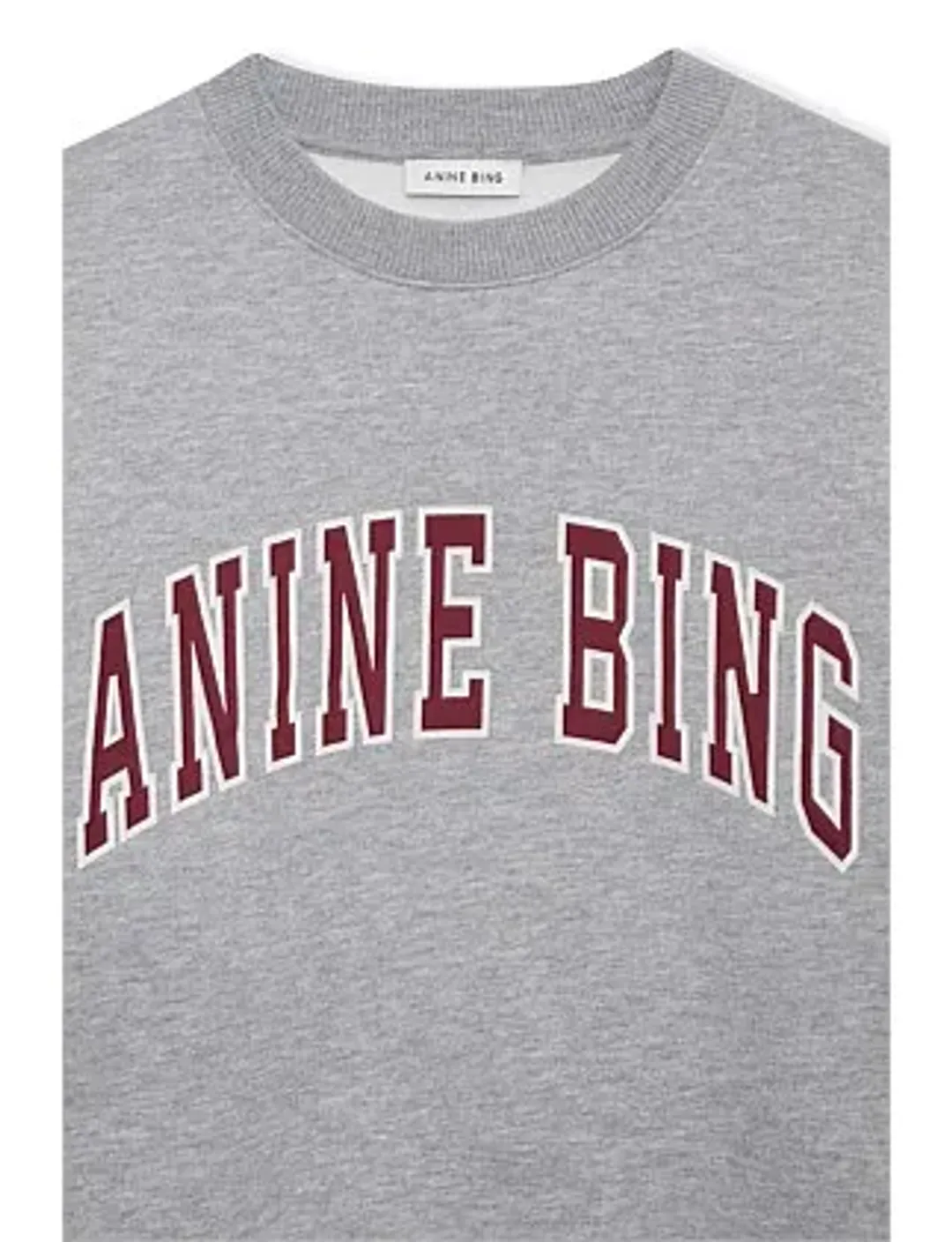 Anine Bing SPENCER CREWNECK SWEATSHIRT Size 8/XS for rent on The Volte - main image