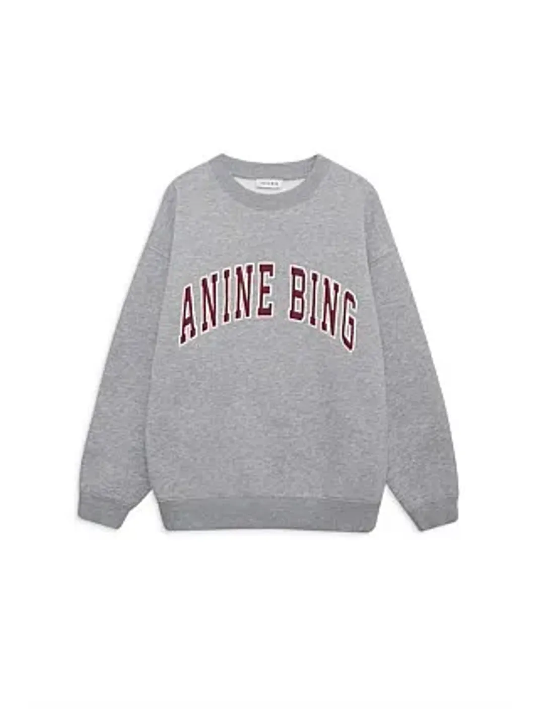 Anine Bing SPENCER CREWNECK SWEATSHIRT Size 8/XS for rent on The Volte - main image