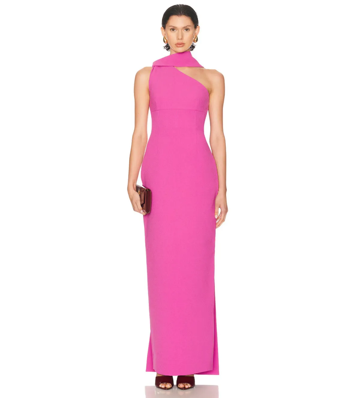 Rachel Gilbert Clara Gown Hot Pink Size 0 AU 6 for rent on The Volte - main image