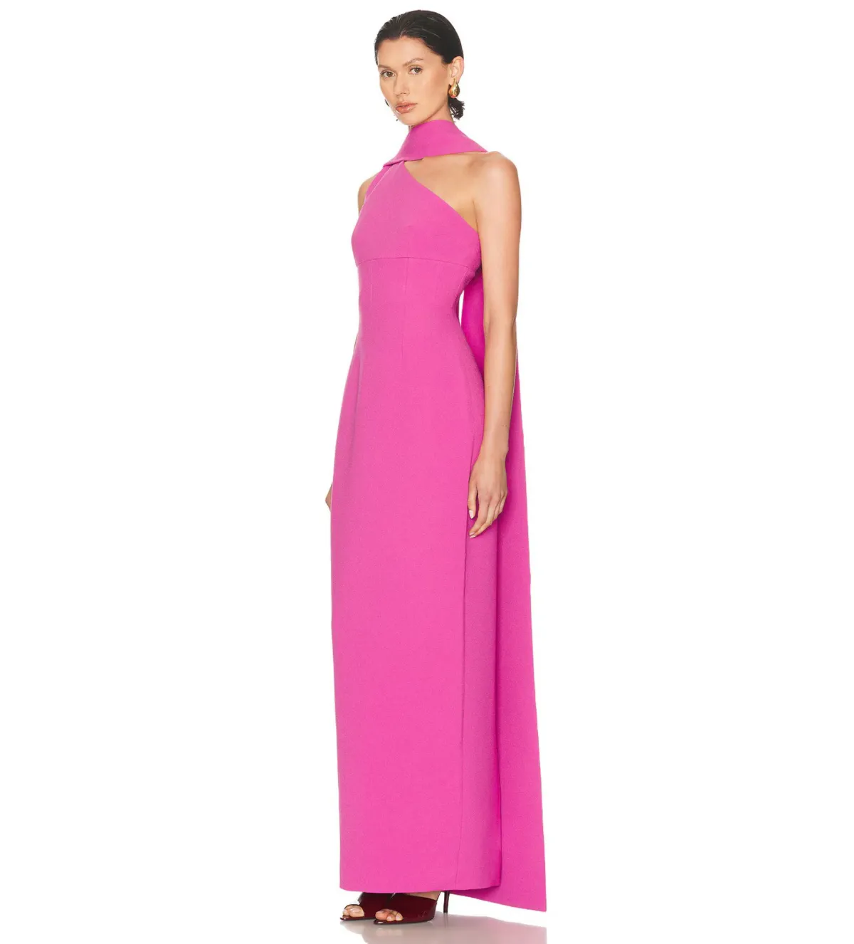 Rachel Gilbert Clara Gown Hot Pink Size 0 AU 6 - Image 4